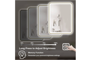 Spiegel mit LED 100x70CM U-FRAME-MIRROR-1111 4 Spiegel mit LED 100x70CM U-FRAME-MIRROR-1111 4