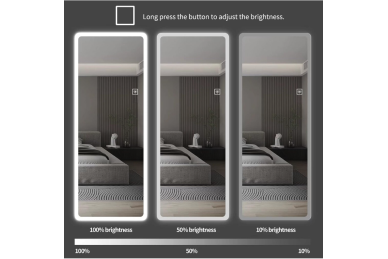 Specchio con LED 160x60CM DRESSING MIRROR 2202 BLACK 4
