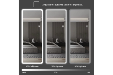 Specchio con LED 160x60CM DRESSINGMIRROR 2202 WHITE 3