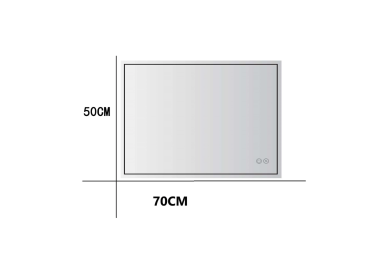 Specchio con LED 50x70CM H-MIRROR-1105 6
