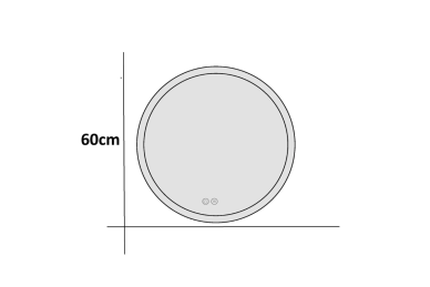 Specchio con LED 60CM O-MIRROR-1108 6