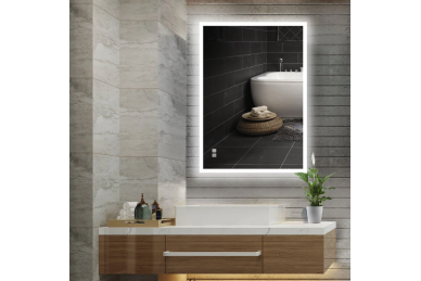 Specchio con LED 60x80CM H-MIRROR-1105 2 Specchio con LED 60x80CM H-MIRROR-1105 2
