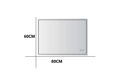 Specchio con LED 60x80CM H-MIRROR-1105 7