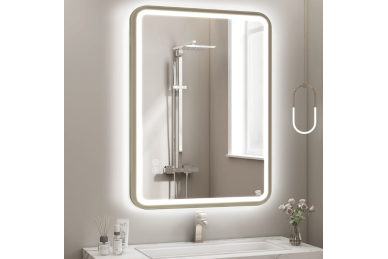 Peili LED:llä 80x60CM U-FRAME-MIRROR-1111 2 Peili LED:llä 80x60CM U-FRAME-MIRROR-1111 2