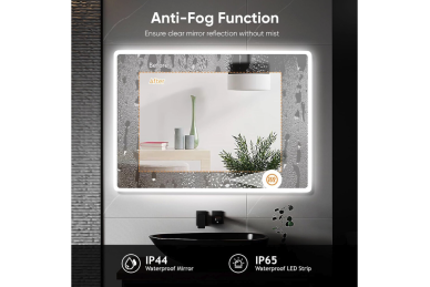 Specchio con LED 80x80CM H-MIRROR-1105 4 Specchio con LED 80x80CM H-MIRROR-1105 4