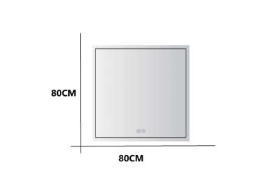 Specchio con LED 80x80CM H-MIRROR-1105 5