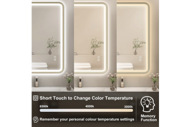 Spiegel mit LED 80x80CM U-FRAME-MIRROR-1111 2