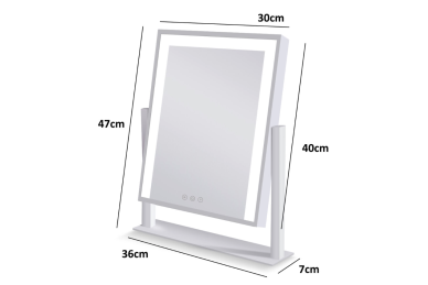 Specchio con illuminazione LED MAKE UP MIRROR-1-WH 6