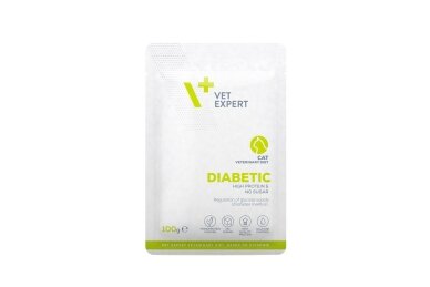 VET EXPERT Veterinary Diet Diabetic Cat – comida húmida para gatos, 100 g VET EXPERT Veterinary Diet Diabetic Cat – comida húmida para gatos, 100 g
