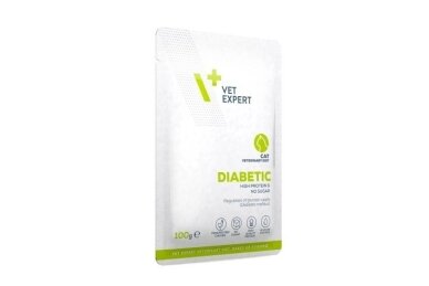 VET EXPERT Veterinary Diet Diabetic Cat – comida húmida para gatos, 100 g 1 VET EXPERT Veterinary Diet Diabetic Cat – comida húmida para gatos, 100 g 1