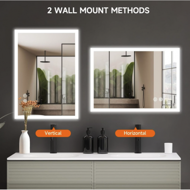 Veidrodis su LED 100x70CM H-MIRROR-1105 4 Veidrodis su LED 100x70CM H-MIRROR-1105 4
