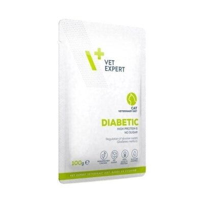 VET EXPERT Veterinary Diet Diabetic Cat – märg kassitoit, 100 g 1 VET EXPERT Veterinary Diet Diabetic Cat – märg kassitoit, 100 g 1
