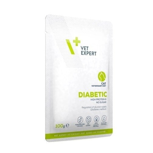 VET EXPERT Veterinary Diet Diabetic Cat – märg kassitoit, 100 g 1