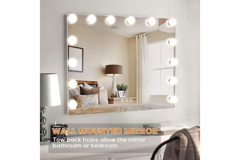 Peili 15 LED HOLLYWOOD MIRROR 60X50CM WHITE 1 Peili 15 LED HOLLYWOOD MIRROR 60X50CM WHITE 1