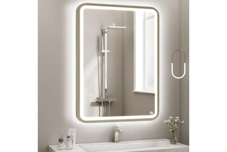 Peili LED:llä 70x50CM U-FRAME-MIRROR-1111 2