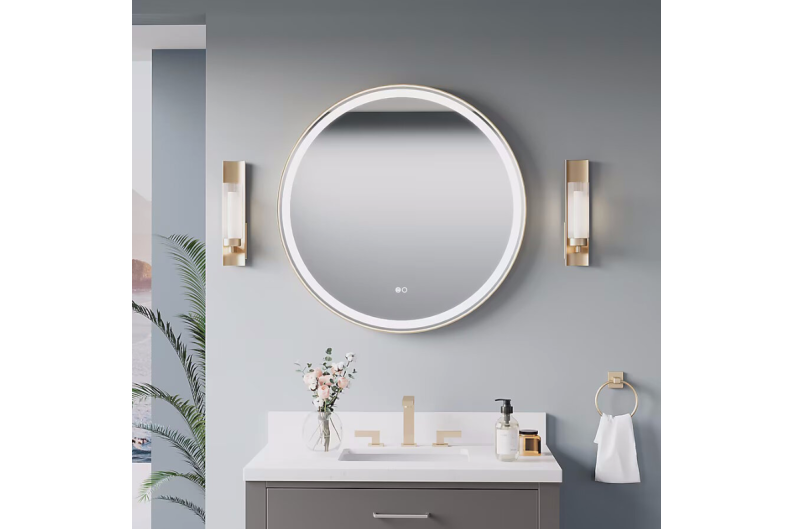 Spiegel mit LED 60CM O-FRAME-MIRROR-1110-ALU 1 Spiegel mit LED 60CM O-FRAME-MIRROR-1110-ALU 1