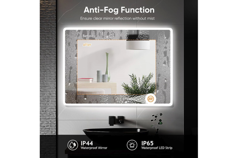 Specchio con LED 80x80CM H-MIRROR-1105 4 Specchio con LED 80x80CM H-MIRROR-1105 4