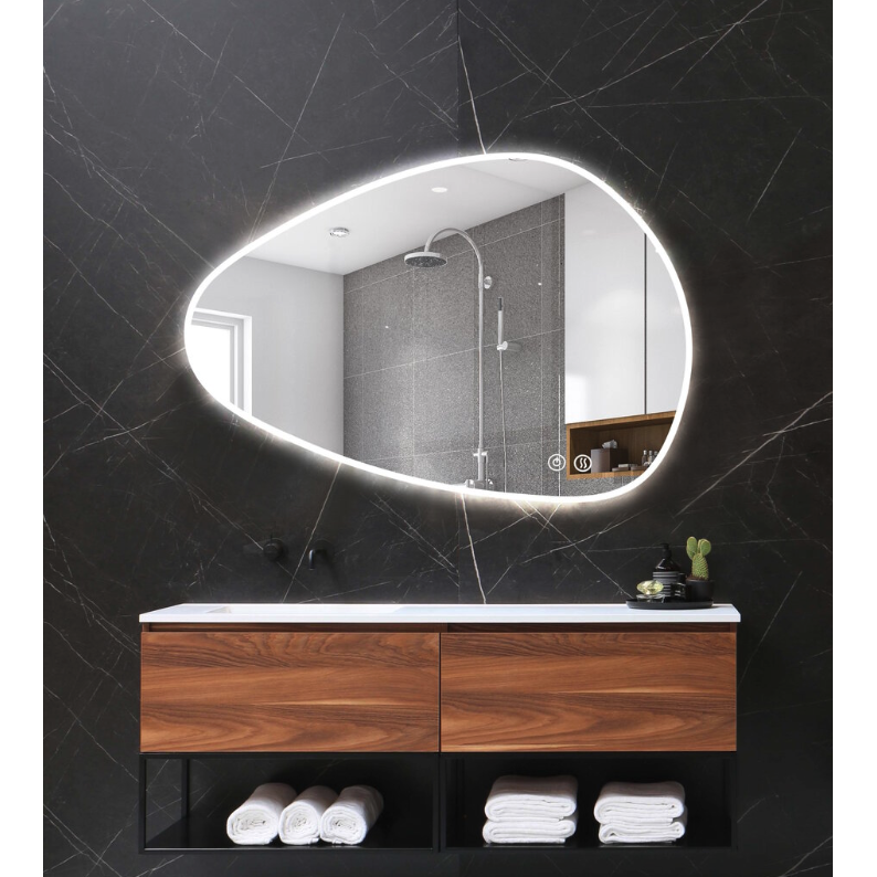 Veidrodis su LED 80X58CM S-MIRROR-1109 1 Veidrodis su LED 80X58CM S-MIRROR-1109 1