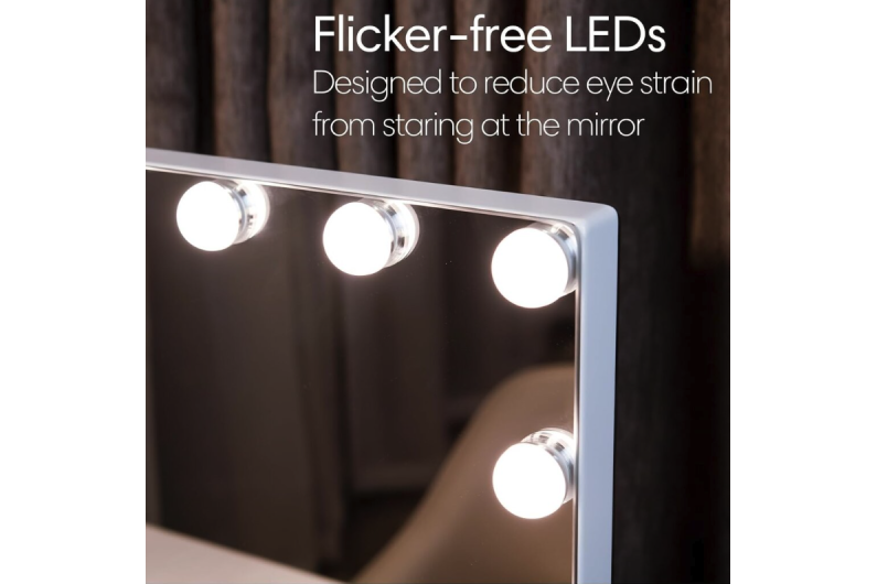 Peili 15 LED HOLLYWOOD MIRROR 60X50CM WHITE 3 Peili 15 LED HOLLYWOOD MIRROR 60X50CM WHITE 3