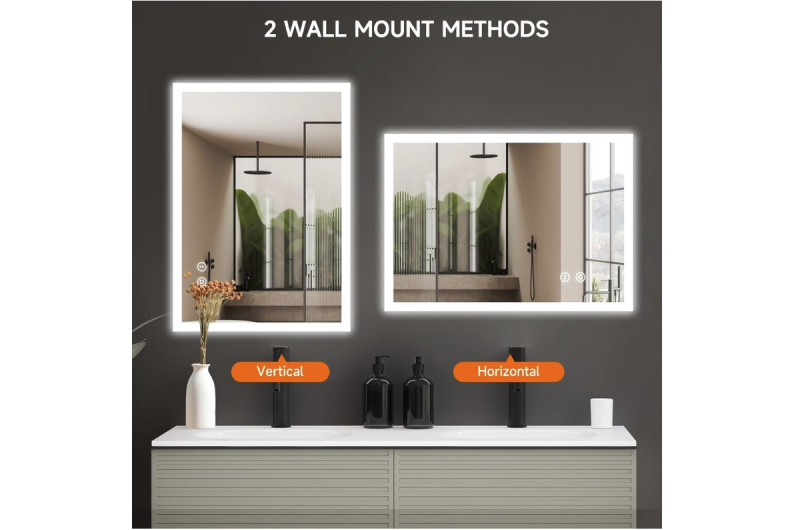 Espelho com LED 100x70CM H-MIRROR-1105 4 Espelho com LED 100x70CM H-MIRROR-1105 4