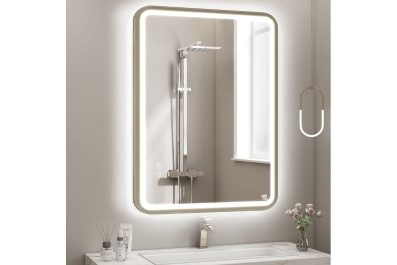 Peili LED:llä 80x60CM U-FRAME-MIRROR-1111 2 Peili LED:llä 80x60CM U-FRAME-MIRROR-1111 2