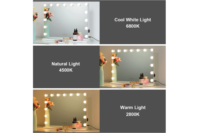 Peili 15 LED HOLLYWOOD MIRROR 60X50CM WHITE 5