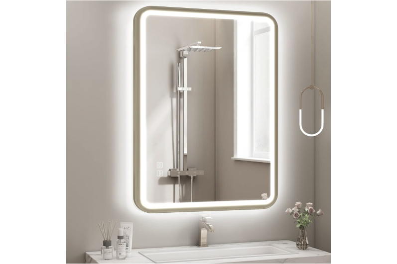 Spiegel mit LED 100x70CM U-FRAME-MIRROR-1111 2 Spiegel mit LED 100x70CM U-FRAME-MIRROR-1111 2