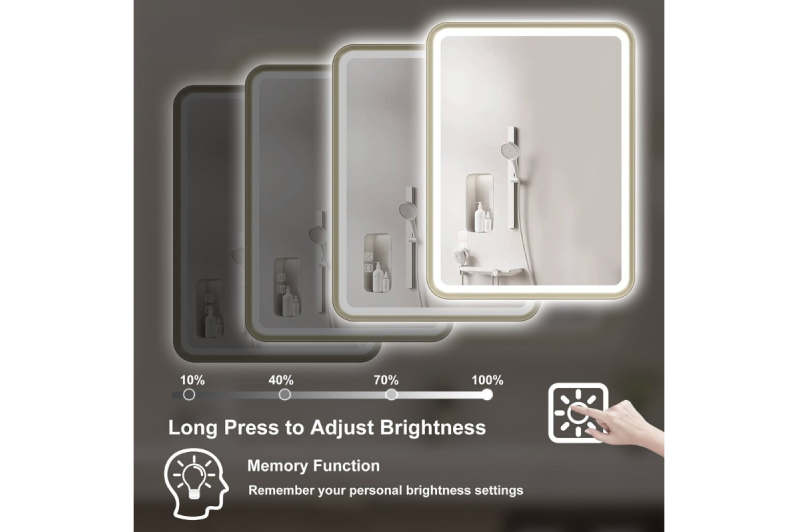 Spiegel mit LED 80x80CM U-FRAME-MIRROR-1111 3