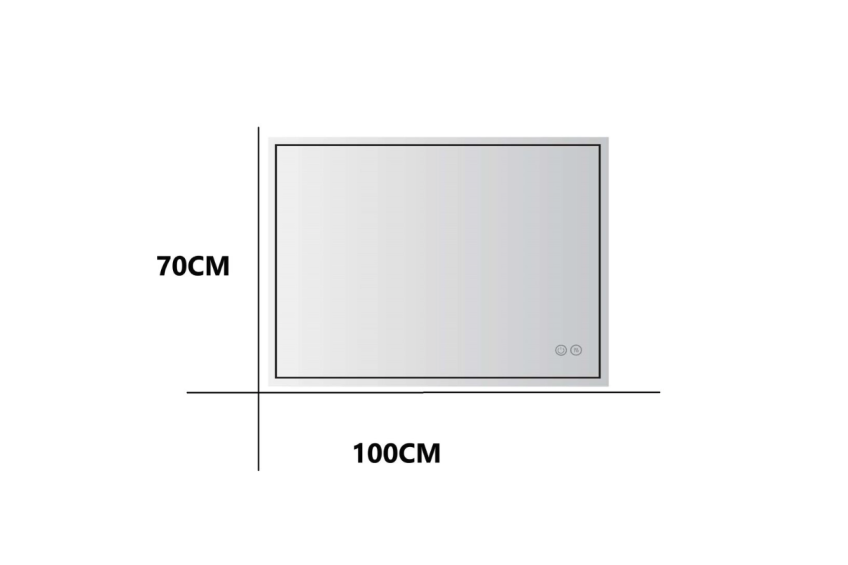 Espelho com LED 100x70CM H-MIRROR-1105 7
