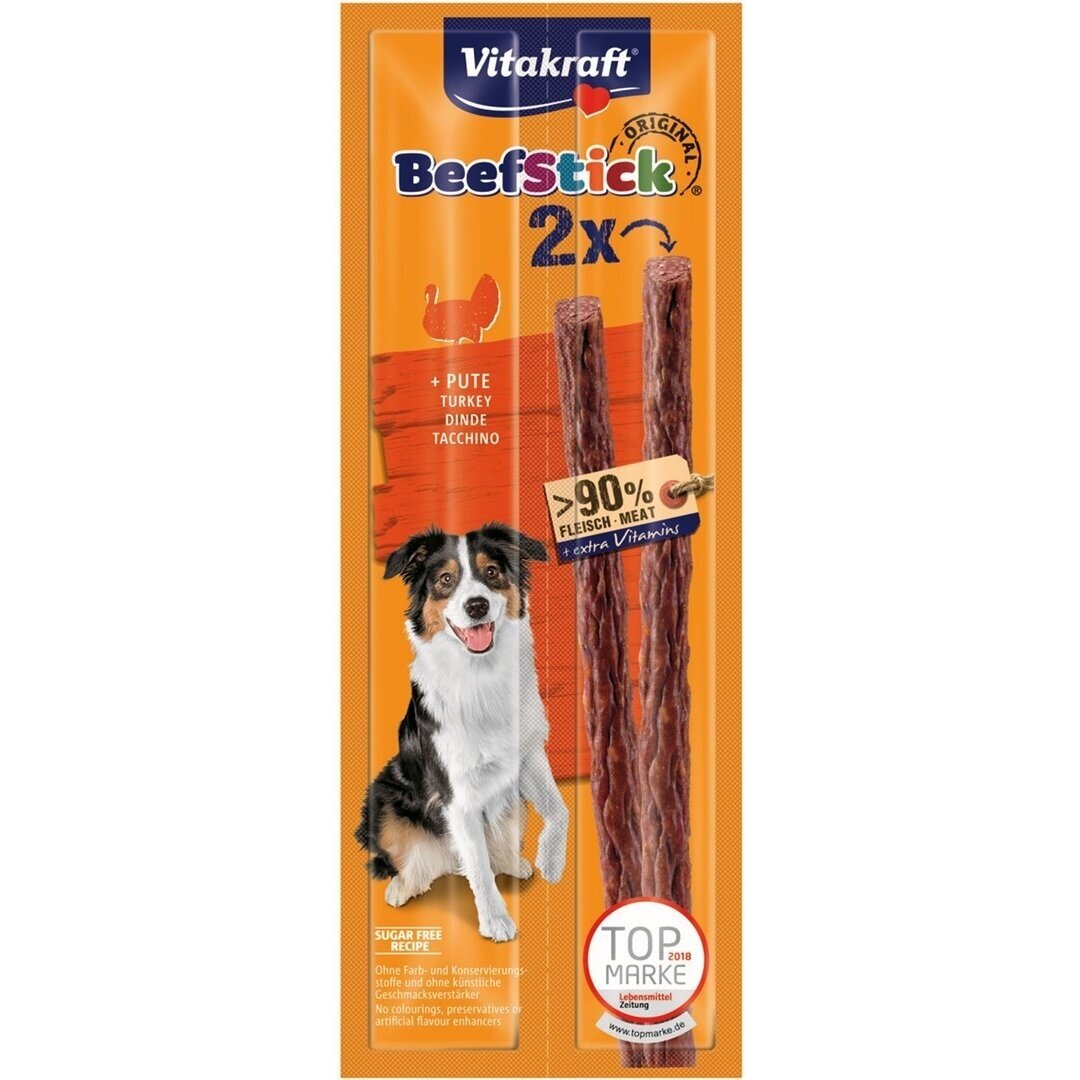 VITAKRAFT jautienos lazdelės su kalakutiena - šunų skanėstas - 2x12 g