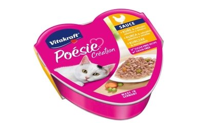 VITAKRAFT POESIE CREATION SOS kanalla ja vihanneksilla, märkäruoka kissoille, 85 g