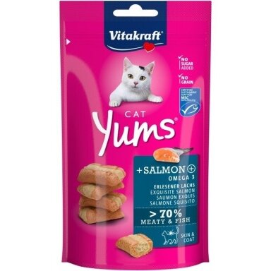 VITAKRAFT Cat Yums lašiša - kačių skanėstai - 40 g