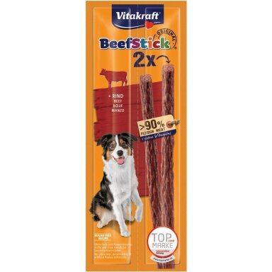 VITAKRAFT jautienos lazdelės su jautiena - šunų skanėstas - 2 x 12 g