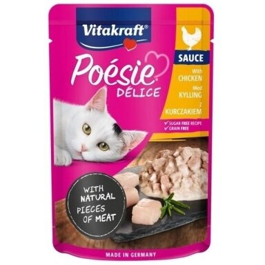 VITAKRAFT POESIE DELICE vištienos - šlapias kačių maistas - 85 g