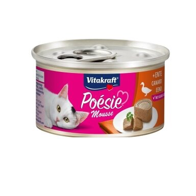 VITAKRAFT Poésie Mousse anties šlapias kačių ėdalas 85 g