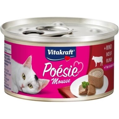 VITAKRAFT Poésie Mousse jautienos šlapias kačių ėdalas 85 g