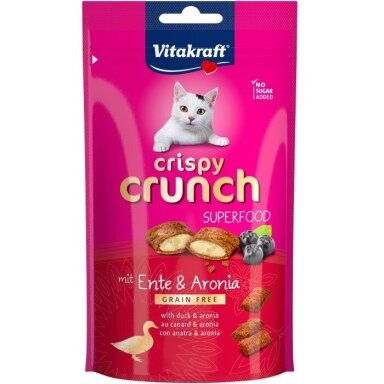 VITAKRAFT Traškūs anties ir aronijos skanėstai katėms – 60 g