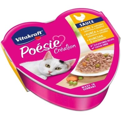 VITAKRAFT POESIE CREATION SOS with chicken and vegetables, wet cat food, 85 g VITAKRAFT POESIE CREATION SOS with chicken and vegetables, wet cat food, 85 g