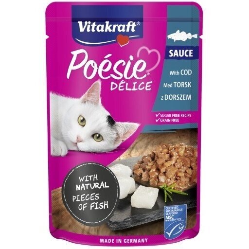 VITAKRAFT Poésie Delice žuvies rinkinys - šlapias kačių ėdalas - 6 + 1 x 85 g 1 VITAKRAFT Poésie Delice žuvies rinkinys - šlapias kačių ėdalas - 6 + 1 x 85 g 1