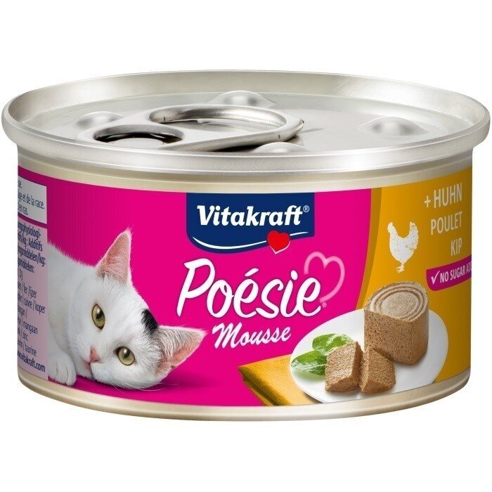 VITAKRAFT POESIE putėsiai su vištiena - šlapias kačių ėdalas - 85 g VITAKRAFT POESIE putėsiai su vištiena - šlapias kačių ėdalas - 85 g