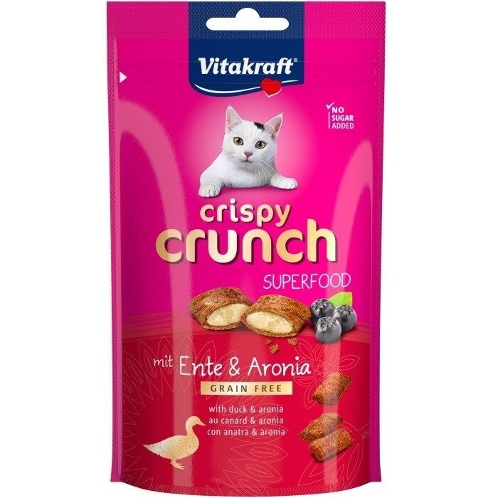 VITAKRAFT Traškūs anties ir aronijos skanėstai katėms – 60 g