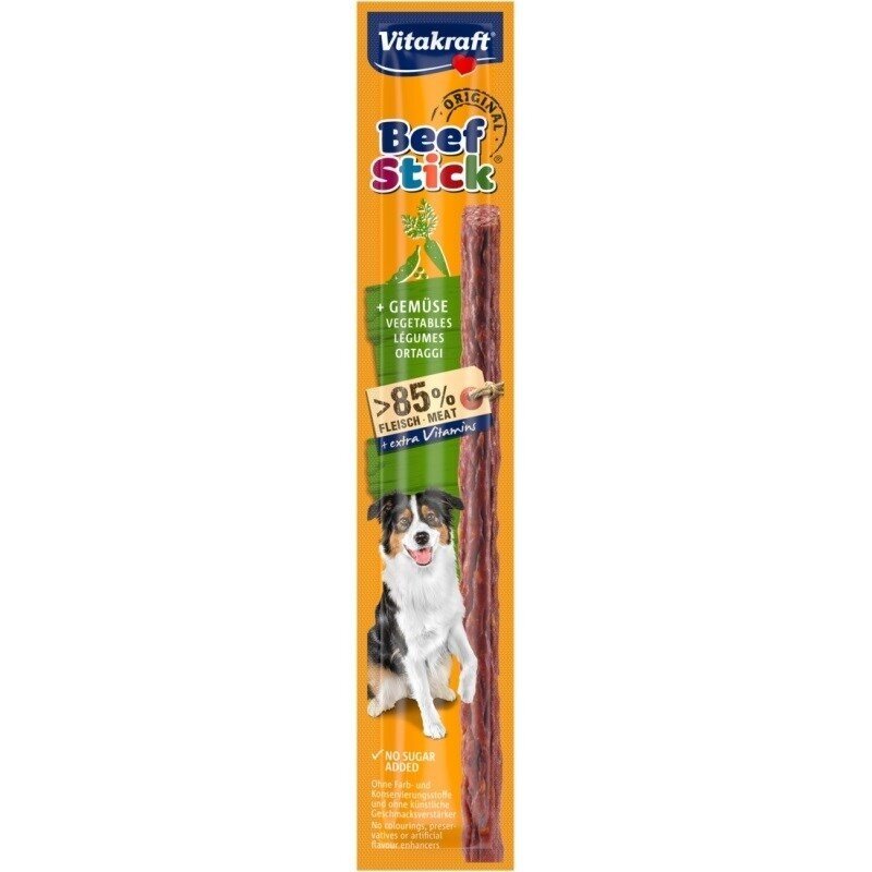 VITAKRAFT jautienos lazdelės su daržovėmis - šunų skanėstas - 12 g
