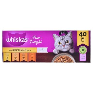 Whiskas vištienos troškinio želė 40 x 85 g