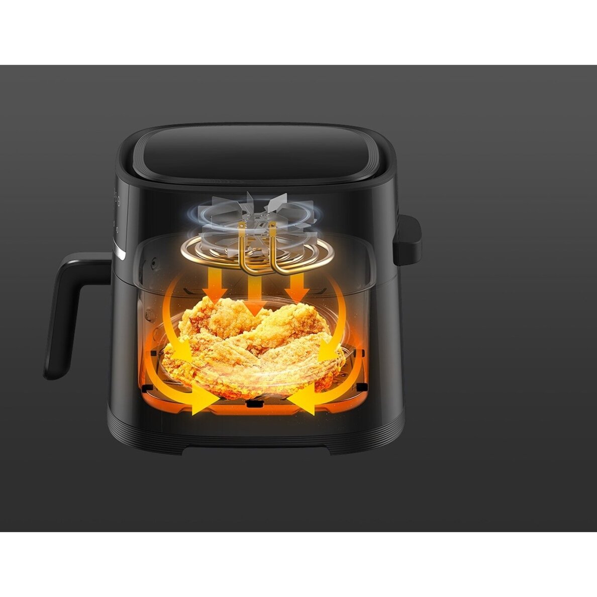 Xiaomi Air Fryer 6L MAF08 karšto oro gruzdintuvė, juoda 2