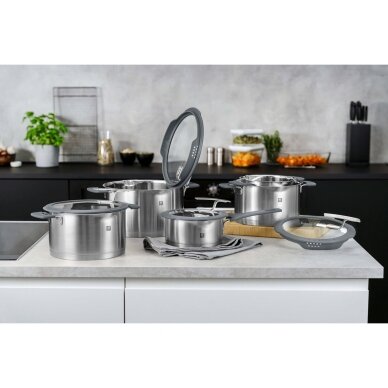 ZWILLING SIMPLIFY 66870-005-0 Puodų rinkinys, nerūdijantis plienas, 5 vnt., sidabro ir juodos spalvos 5 ZWILLING SIMPLIFY 66870-005-0 Puodų rinkinys, nerūdijantis plienas, 5 vnt., sidabro ir juodos spalvos 5